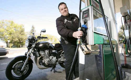 Daniel Vorbach, 34, of Raceview only uses premium fuels in his motorcycle, saying the ethanol blend fuel is less cost effective. Daniel Vorbach, 34, of Raceview only uses premium fuels in his motorcycle, saying the ethanol blend fuel is less cost effective.