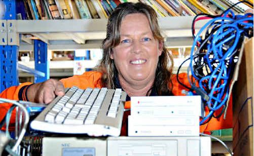 Kathy McFarlane is seeing more e-waste at the Bonnick Rd tip as increasing numbers of people want to recycle rather than dump it as landfill. Kathy McFarlane is seeing more e-waste at the Bonnick Rd tip as increasing numbers of people want to recycle rather than dump it as landfill.