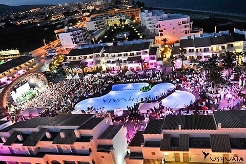 One of Ushuaia Hotel's pool parties. One of Ushuaia Hotel's pool parties.
