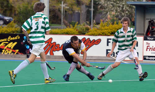 Barbarians’ Rick Fisher has a shot for goal in last year’s major semi-final which will be replayed tomorrow. Barbarians’ Rick Fisher has a shot for goal in last year’s major semi-final which will be replayed tomorrow.