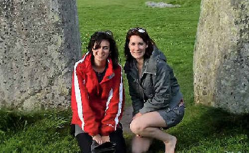 Amelia Holmes and Emily McKechnie finally make it Stonehenge after a difficult start to the trip. Amelia Holmes and Emily McKechnie finally make it Stonehenge after a difficult start to the trip.