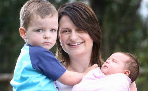 Angela Broadhead, with her children Liam and Sophie, isn’t surprised by a survey that found caring for young children is physically demanding. Angela Broadhead, with her children Liam and Sophie, isn’t surprised by a survey that found caring for young children is physically demanding.
