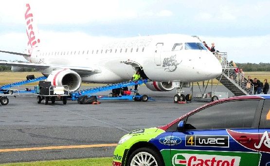 The airport on overload as World Rally Championship crews head off to their next event. The airport on overload as World Rally Championship crews head off to their next event.