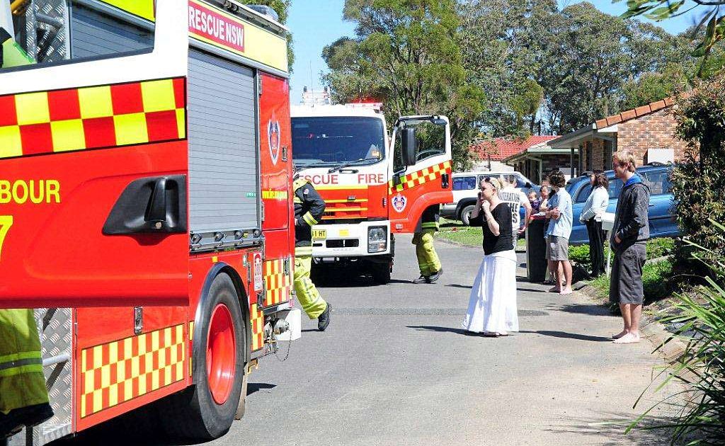 Emergency crews at the scene of a Toormina fire Emergency crews at the scene of a Toormina fire