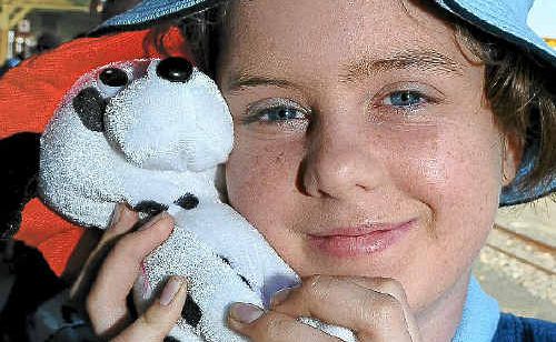 Bundaberg Special School student Samantha Welch is taking a special friend on the trip to the Solomon Islands. Bundaberg Special School student Samantha Welch is taking a special friend on the trip to the Solomon Islands.