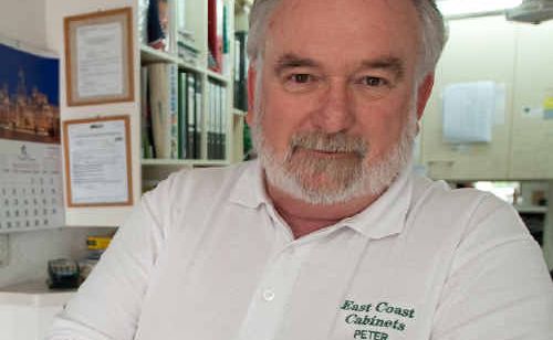 Peter Farquhar of East Coast Cabinets contemplates his toughest year in business. Peter Farquhar of East Coast Cabinets contemplates his toughest year in business.