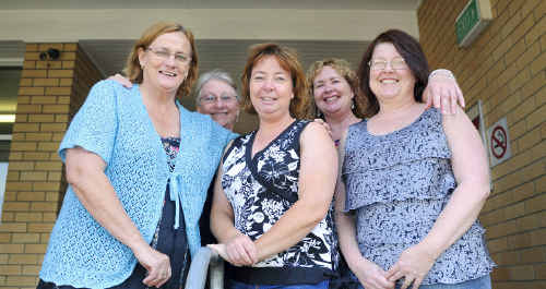 Members of the Diploma of Community Services class at Grafton TAFE want to hear from gay, lesbian, bi-sexual or transgender people in the valley. Class members are, front from left, Maree McIntyre, Wendy Hardman and Leonie Saad, and back from left, Margaret Strong (teacher), and Monique McDonald. Members of the Diploma of Community Services class at Grafton TAFE want to hear from gay, lesbian, bi-sexual or transgender people in the valley. Class members are, front from left, Maree McIntyre, Wendy Hardman and Leonie Saad, and back from left, Margaret Strong (teacher), and Monique McDonald.