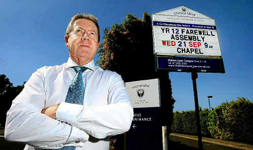 Lindisfarne principal Chris Duncan has put his criticisms on Facebook on the front of the school newsletter. Lindisfarne principal Chris Duncan has put his criticisms on Facebook on the front of the school newsletter.