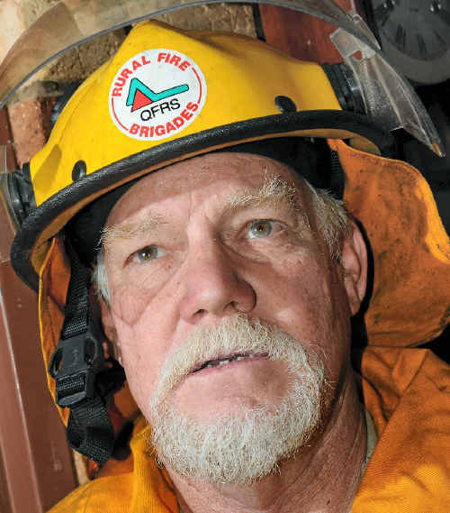 Trevor Rowe, First Officer for the Mount Larcom/Ambrose Rural Fire Brigade has been in some hot spots recently. Trevor Rowe, First Officer for the Mount Larcom/Ambrose Rural Fire Brigade has been in some hot spots recently.