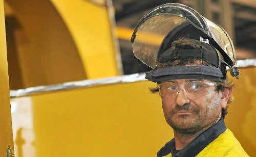 John Veber is glad to be back at work after 12 months off recovering from a near fatal motorbike accident. John Veber is glad to be back at work after 12 months off recovering from a near fatal motorbike accident.