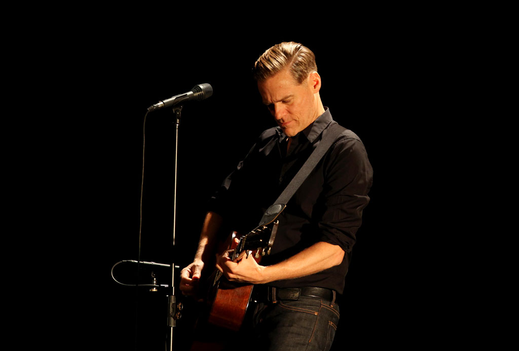Bryan Adams on stage at QPAC on Tuesday evening. Photo courtesy of <a href="http://www.brisbanetimes.com.au" target="_blank">Brisbane Times</a>