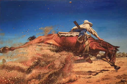 A vibrant painting by Patrick Phillips. A vibrant painting by Patrick Phillips.