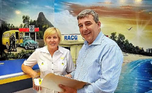 RACQ Regional manager Judi Johnson and External Relations General Manager Paul Turner discuss the upgrades needed on the Bruce Highway. RACQ Regional manager Judi Johnson and External Relations General Manager Paul Turner discuss the upgrades needed on the Bruce Highway.