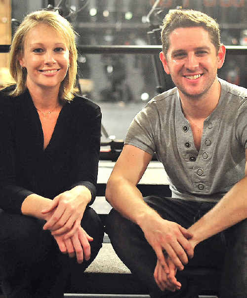 Singer Saminda Fern with director Gordon Hamilton at the Brolga Theatre in Maryborough.