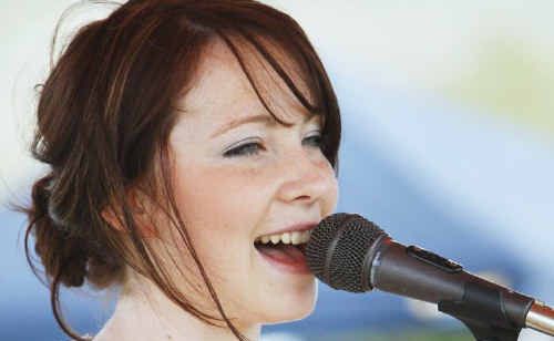 Singer Bernie Carson is on song at the festival. 