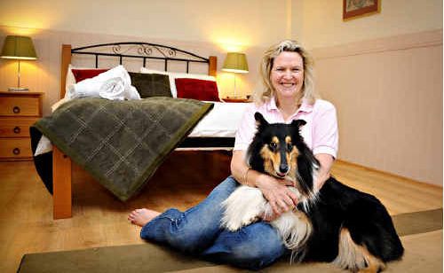 Suzannah Arkle, of Lagoon Pocket Bed & Breakfast, with her dog, Danny. The B&B; is catering for the booming pet-friendly market. Suzannah Arkle, of Lagoon Pocket Bed & Breakfast, with her dog, Danny. The B&B; is catering for the booming pet-friendly market.