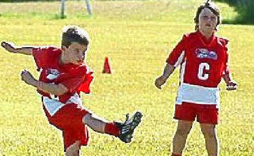 The AFL Auskick kids will turn out in force today at Fitzroy Oval. The AFL Auskick kids will turn out in force today at Fitzroy Oval.
