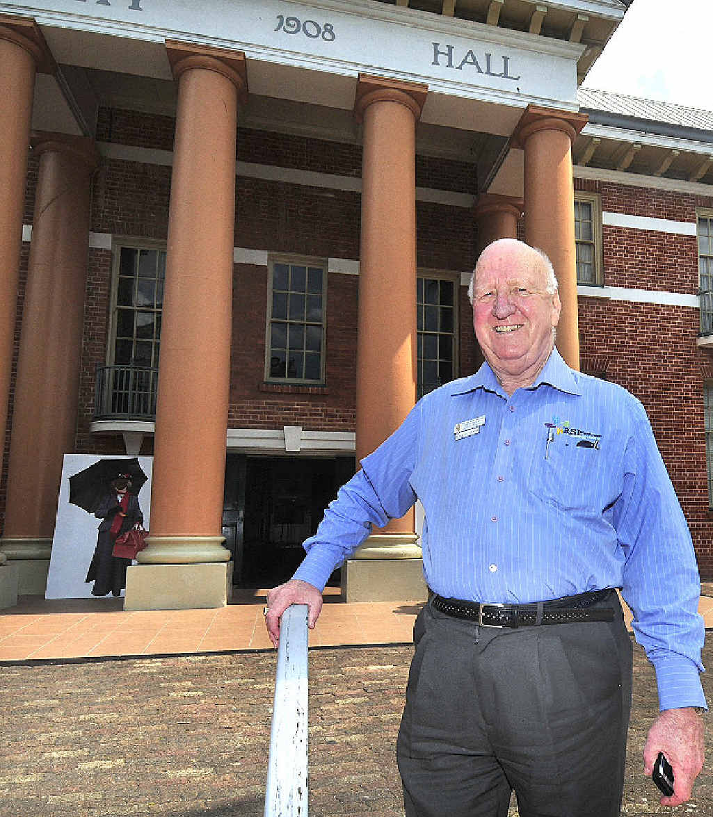 Maryborough RSL president Bob Evans is ready to have a ball at City Hall. Maryborough RSL president Bob Evans is ready to have a ball at City Hall.
