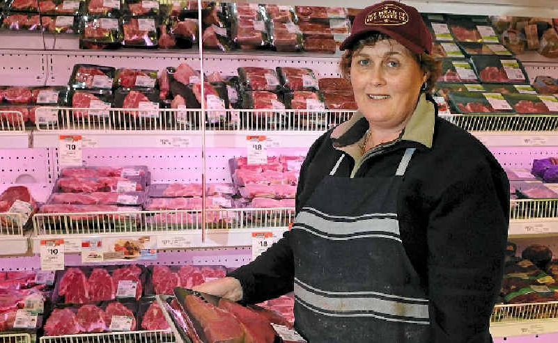 Toowoomba Plaza Coles meat packer Judith Thorp is preparing for an increase in customers after Coles slashed the prices of many popular meat products yesterday. Toowoomba Plaza Coles meat packer Judith Thorp is preparing for an increase in customers after Coles slashed the prices of many popular meat products yesterday.