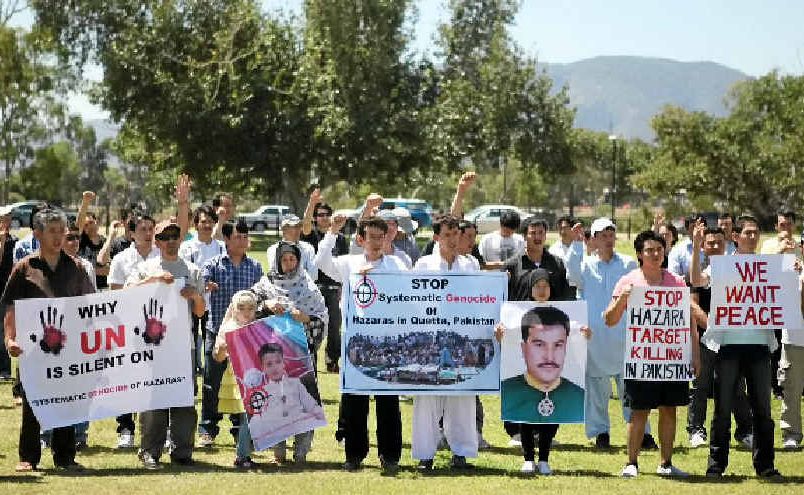 Members of the Rockhampton Afghan community take part in a worldwide day of protest against the brutal killing of innocent Hazara ethnic people. Members of the Rockhampton Afghan community take part in a worldwide day of protest against the brutal killing of innocent Hazara ethnic people.