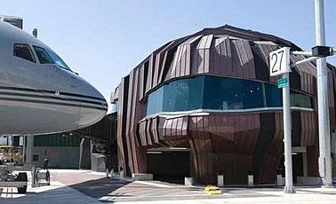 Wellington Airport's new international terminal, The Rock, was developed in preparation for the Rugby World Cup. Wellington Airport's new international terminal, The Rock, was developed in preparation for the Rugby World Cup.