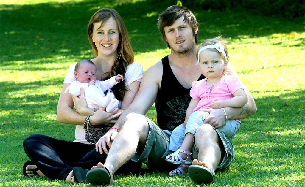 Chloe McDermott and Daniel Mannix with daughters, Emmersen Sky Mannix and Maisie-Laine Mannix. Chloe McDermott and Daniel Mannix with daughters, Emmersen Sky Mannix and Maisie-Laine Mannix.