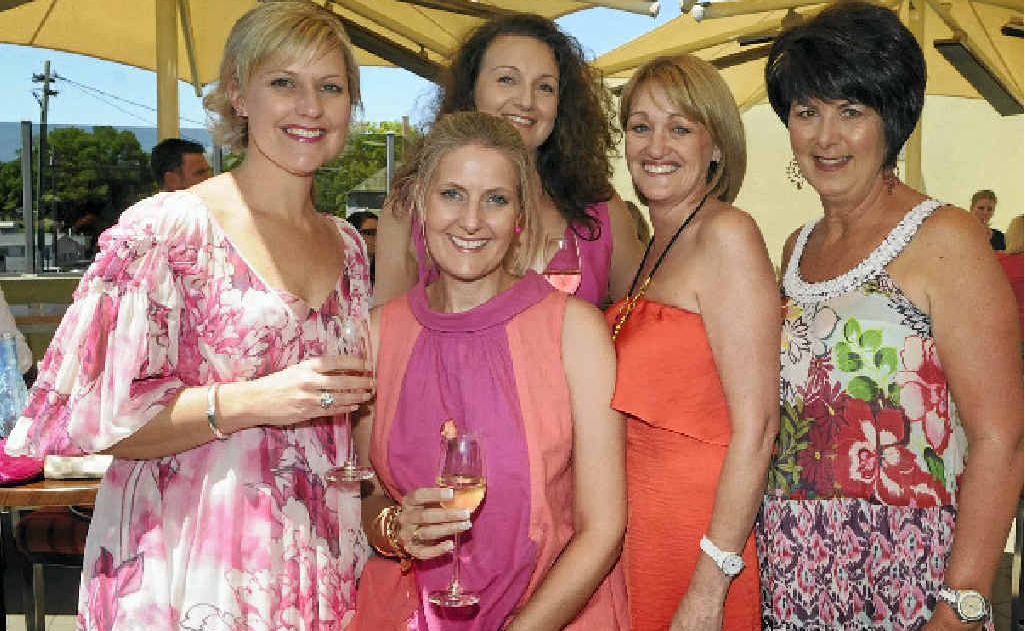 Enjoying the breast cancer awareness lunch at Fitzy’s are (from left) Julie Hedge, Melinda Wendland, Tracey O’Connor, Cathy Rookas and Leanne Bunter. Enjoying the breast cancer awareness lunch at Fitzy’s are (from left) Julie Hedge, Melinda Wendland, Tracey O’Connor, Cathy Rookas and Leanne Bunter.