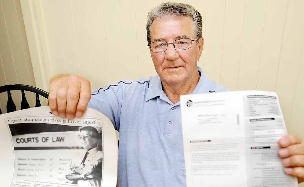 A parking ticket from 1994 for Bob Riseley. A parking ticket from 1994 for Bob Riseley.