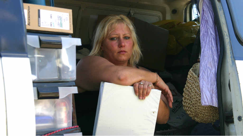 Kim Swan came to Emerald to work in the town. Now she is forced to sleep in her van because of the rental squeeze. Kim Swan came to Emerald to work in the town. Now she is forced to sleep in her van because of the rental squeeze.