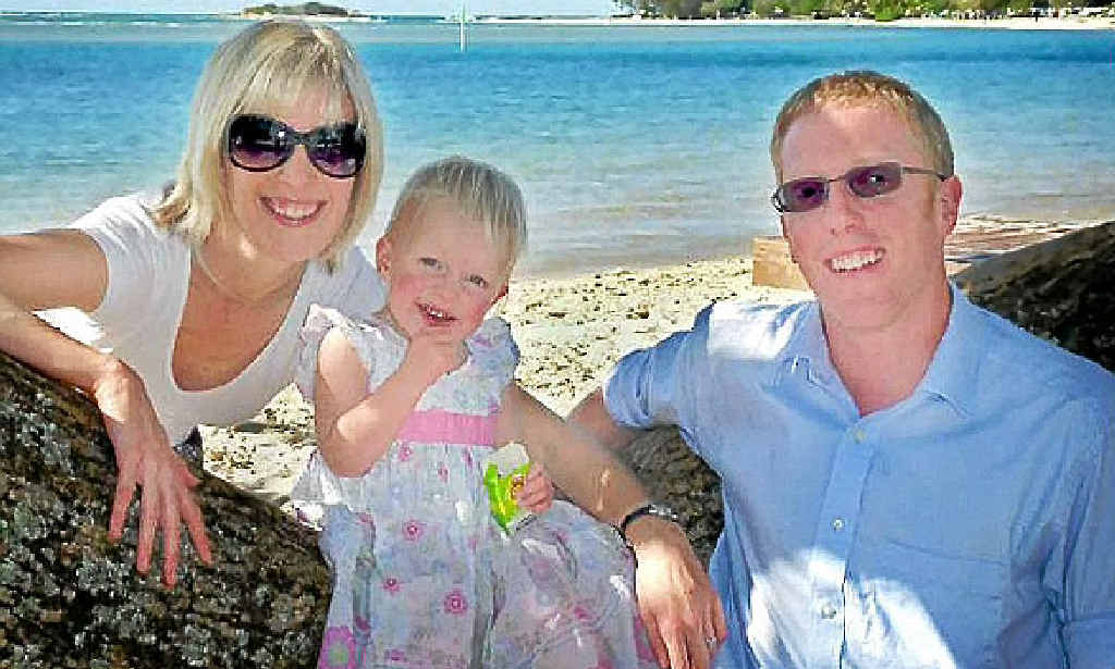 Jonathan Mason with his wife Anna and daughter Matilda. Jonathan Mason with his wife Anna and daughter Matilda.
