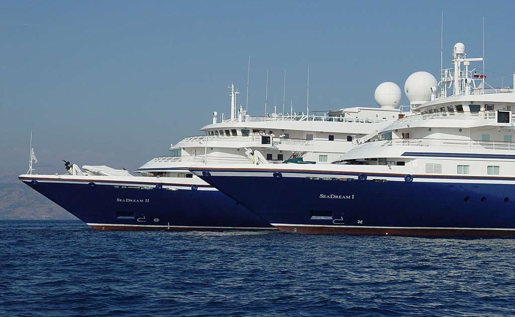 SeaDream I and sister ship, SeaDream II. SeaDream I and sister ship, SeaDream II.