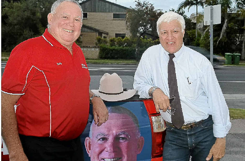 Bob Jarvis, left, and Bob Katter are planning to shake up government.