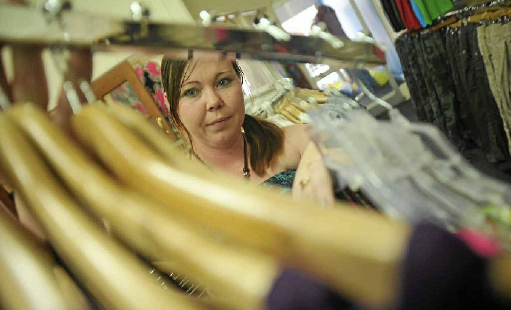 Sara Cumming at the fashion shop Curvy Shack on Goondoon St, Gladstone. Sara Cumming at the fashion shop Curvy Shack on Goondoon St, Gladstone.