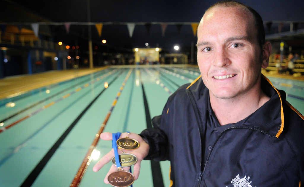 Gympie swimmer David Lee is back from the Global Games in Italy with three relay medals. Gympie swimmer David Lee is back from the Global Games in Italy with three relay medals.
