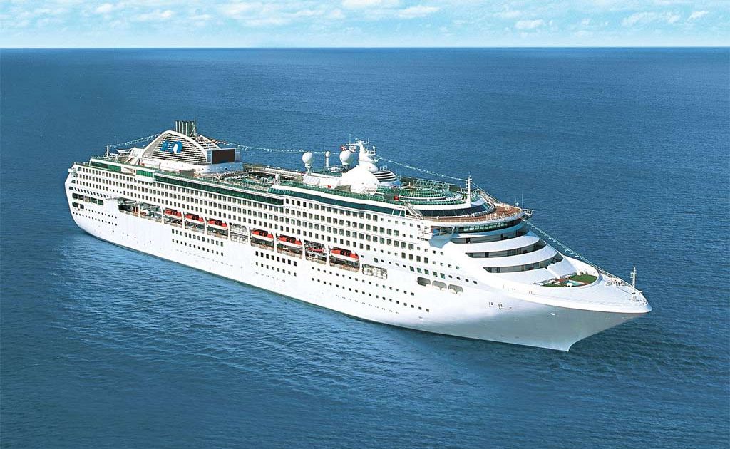 Sea Princess at sea. Sea Princess at sea.