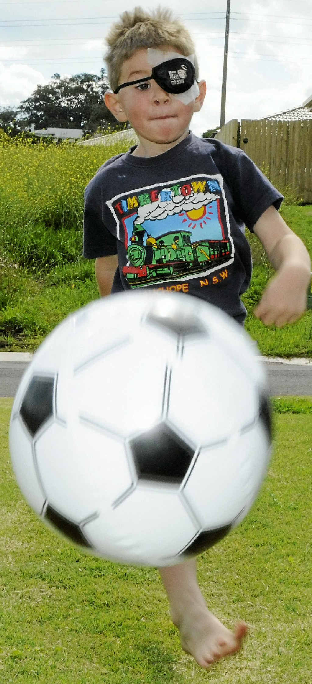 Seth McInnes remains an active four-year-old during his recovery. Seth McInnes remains an active four-year-old during his recovery.