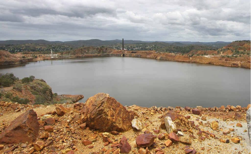 Mount Morgan mine pit. Mount Morgan mine pit.