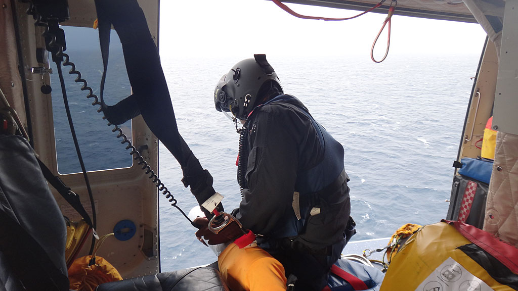 Four aircraft, including RACQ-CQ Rescue’s helicopter, searched for the missing fisherman. Four aircraft, including RACQ-CQ Rescue’s helicopter, searched for the missing fisherman.