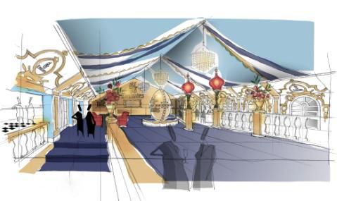 An artists impression of the marquee. An artists impression of the marquee.
