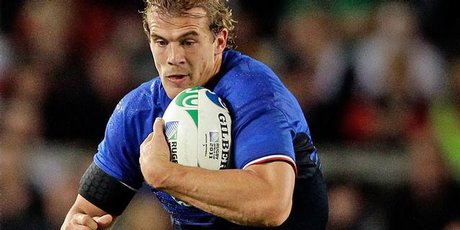 French winger Aurélien Rougerie would prefer to wear blue on Sunday. French winger Aurélien Rougerie would prefer to wear blue on Sunday.