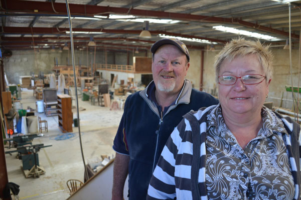 MOVING ON: Ross and Vicki Glass of Country Cottage Furniture are closing the business. 