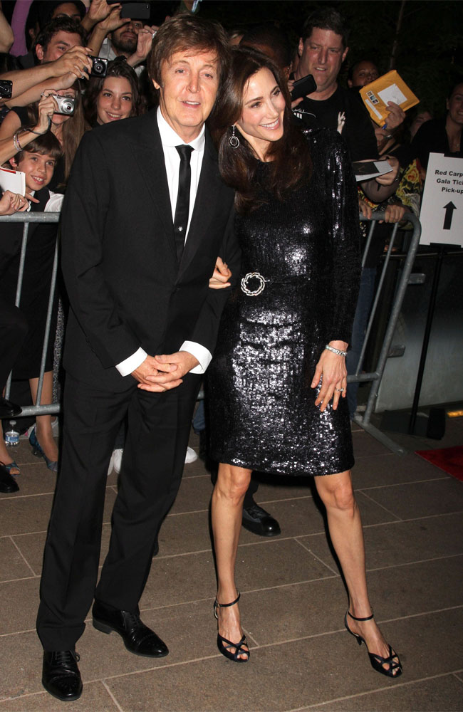 Sir Paul McCartney and Nancy Shevell celebrated their recent marriage at an event in New York. Sir Paul McCartney and Nancy Shevell celebrated their recent marriage at an event in New York.
