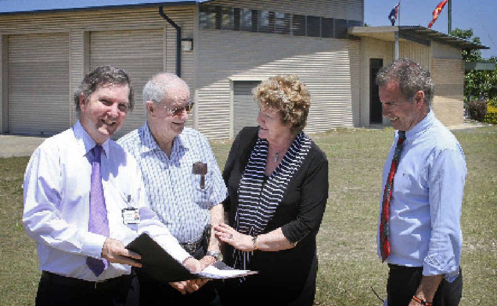 District Health CEO Chris Crawford, Yamba health campaigner Jim Agnew, NSW Health Minister Jillian Skinner and Clarence Nationals by-election candidate Chris Gulaptis on the site of the proposed Yamba community health centre. District Health CEO Chris Crawford, Yamba health campaigner Jim Agnew, NSW Health Minister Jillian Skinner and Clarence Nationals by-election candidate Chris Gulaptis on the site of the proposed Yamba community health centre.