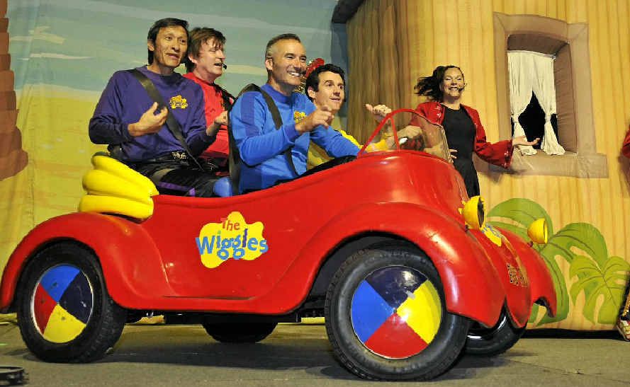 BIG RED CAR: The Wiggles bring their Big Birthday Tour to Toowoomba and entertain boys and girls of all ages with their song Big Red Car.