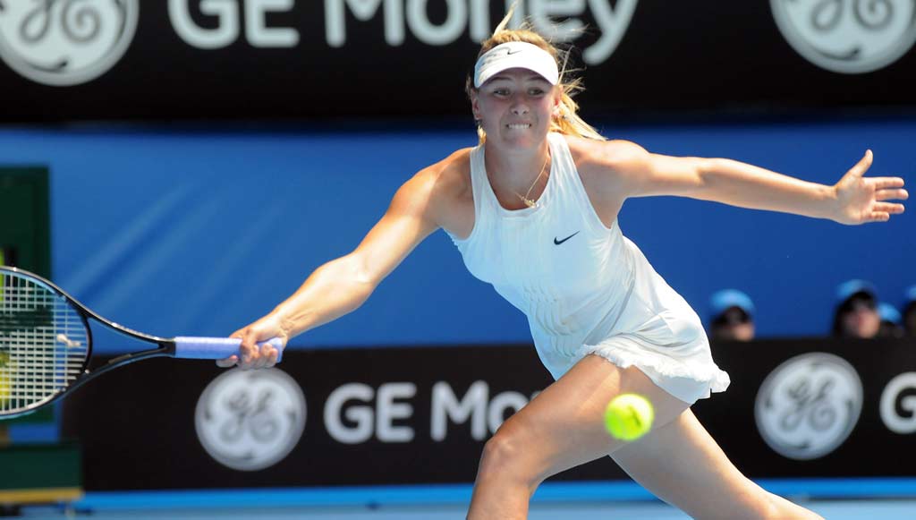 Maria Sharapova's (pic) on-court sound effects may soon be muffled. Maria Sharapova's (pic) on-court sound effects may soon be muffled.