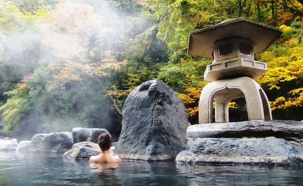 Ryokans or Japanese Inns all have an onsen in which guests can soak, often surrounded by landscaped gardens. Ryokans or Japanese Inns all have an onsen in which guests can soak, often surrounded by landscaped gardens.