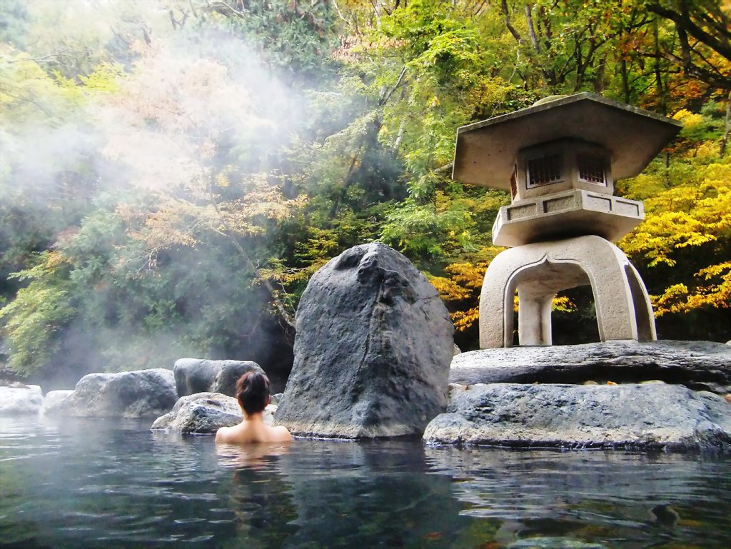 Ryokans or Japanese Inns all have an onsen in which guests can soak, often surrounded by landscaped gardens. Ryokans or Japanese Inns all have an onsen in which guests can soak, often surrounded by landscaped gardens.
