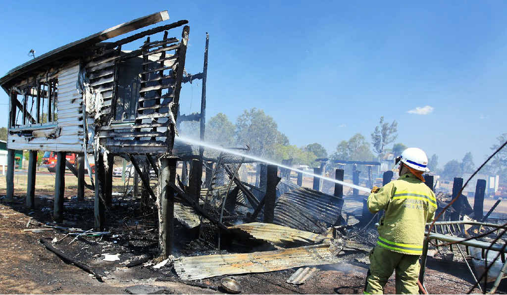 The home in Copenhagen St, Tiaro, that was destroyed by fire in November, 2009. The home in Copenhagen St, Tiaro, that was destroyed by fire in November, 2009.