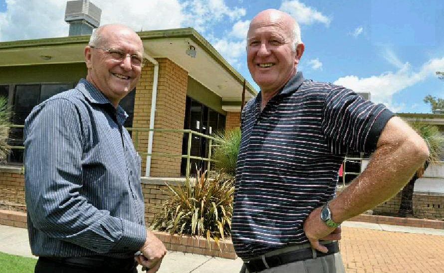 Warwick Golf Club president Don Stewart, with Condamine Sports Club manager Ian Skillen, are confident an agreement can be made between the clubs. Warwick Golf Club president Don Stewart, with Condamine Sports Club manager Ian Skillen, are confident an agreement can be made between the clubs.