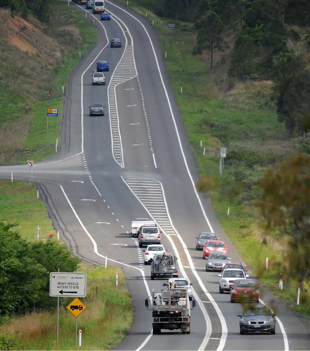 The new high level Mary River bridge at Traveston Crossing is linked to the current Bruce Hwy upgrade section, not due for completion for four years The new high level Mary River bridge at Traveston Crossing is linked to the current Bruce Hwy upgrade section, not due for completion for four years